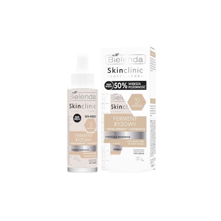 Sérum visage protecteur du microbiome à base de ferment de riz Professional Bielenda Skin Clinic 45 ml