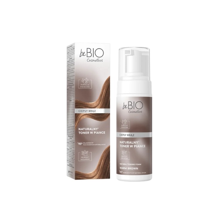BeBio Cosmetics Natürlicher Schaum-Toner Warmbraun 120 ml