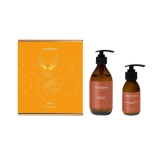 Coffret cadeau Mokosh Błyskawica Énergie et éclat : Baume corporel 90 ml + Gel douche corps et mains 200 ml