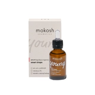 Sérum visage apaisant et régénérant Mokosh Young Smart Drops 30 ml