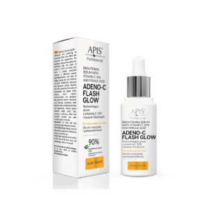Apis Adeno-C Flash Glow Illuminating Face Serum mit Vitamin C und Ferulasäure 30 ml