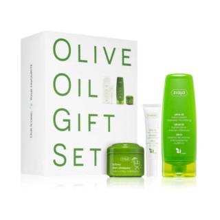 Coffret cadeau Ziaja Olive : Crème mains 80 ml + Crème visage 50 ml + Crème contour des yeux 15 ml