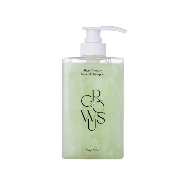 GROWUS Algentherapie Mineral-Shampoo Peeling- und beruhigendes Shampoo für Haar und Kopfhaut 500 g