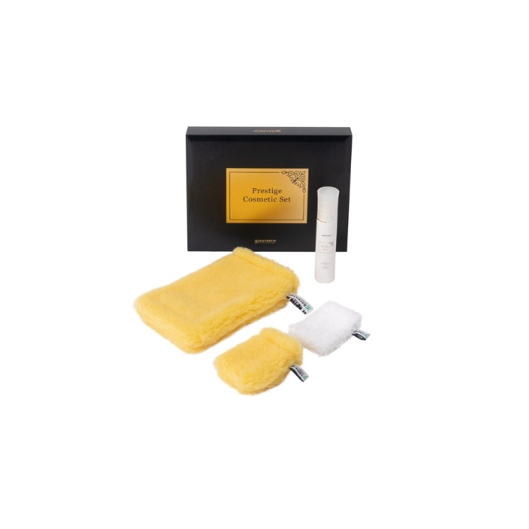Raypath Prestige Cosmetic Set: een cosmetische set voor peeling en lichaamsverzorging.