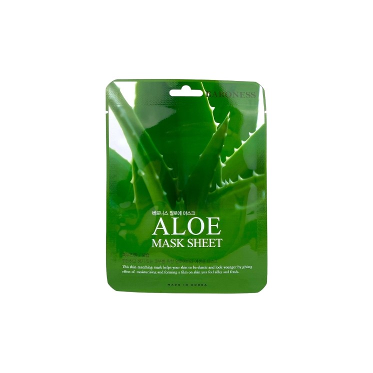 Masque en tissu apaisant à l'aloe vera Baroness 21 g