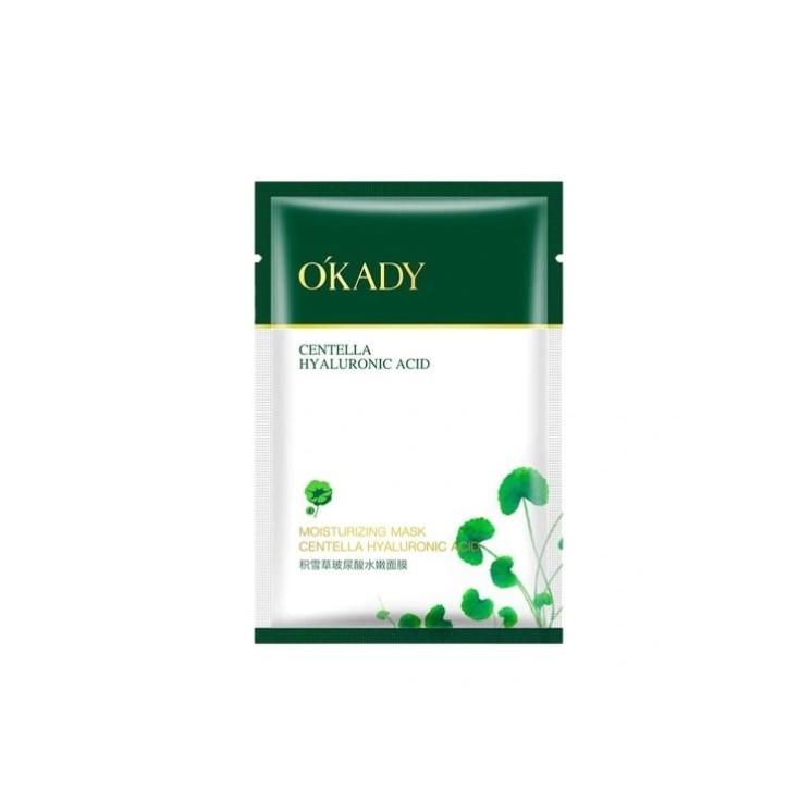 Okady Regenererend en Verstevigend Sheetmasker met Hyaluronzuur en Centella 25 ml