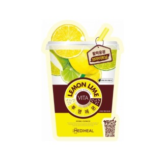 Masque en tissu illuminateur Lemon Lime Mediheal Vita 20 ml