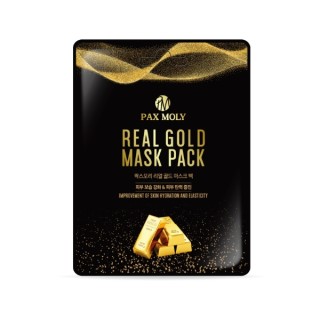 Pax Moly Real Gold nawilżająco-ujędrniająca Maska w płachcie z mleczkiem pszczelim 25 ml