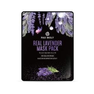 Masque en tissu apaisant et protecteur à la lavande véritable Pax Moly 25 ml