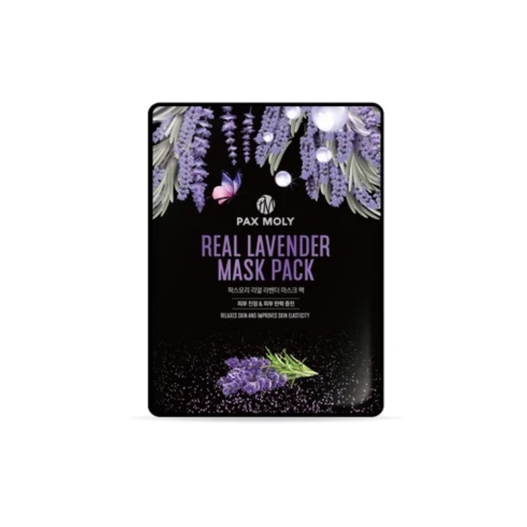 Pax Moly Real Lavender verzachtend en beschermend sheetmasker met lavendel 25 ml