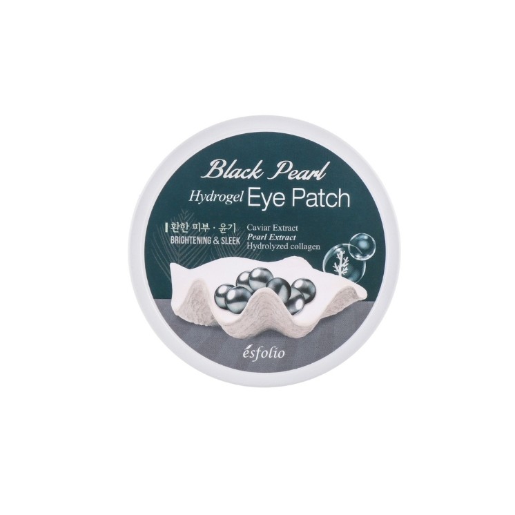 Patchs pour les yeux Esfolio Black Pearl hydro Gel, 60 unités