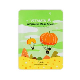 Esfolio Vitamine A Ampul Sheet Mask verzachtend gezichtsmasker met vitamine A 25 ml