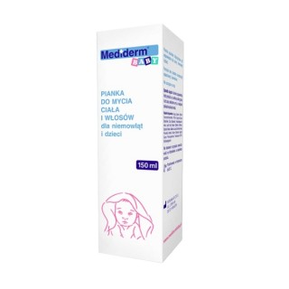 Mousse lavante corps et cheveux Mediderm Baby pour bébés et enfants 150 ml