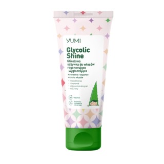 Yumi Glycolic Shine Après-shampoing régénérant et lissant à l'acide glycolique 200 ml