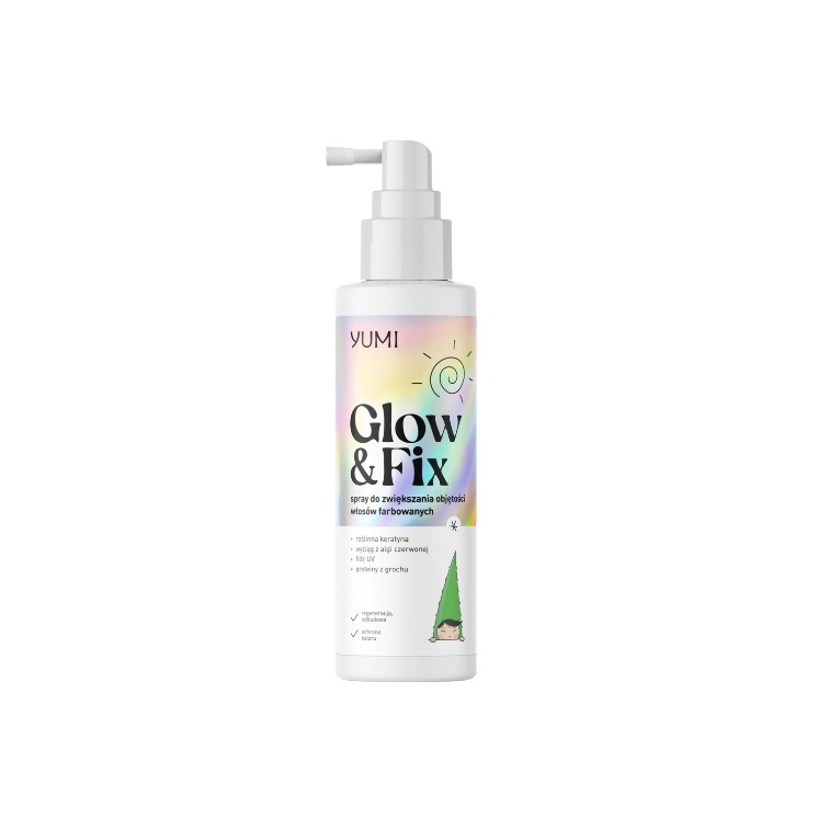 Спрей для об'єму Yumi Glow & Fix для фарбованого волосся 100 мл