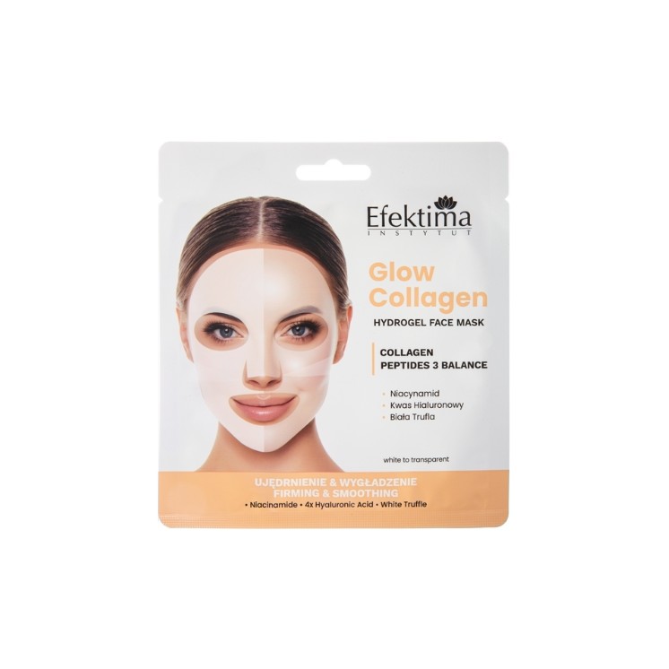 Efektima Glow Collagen Sheet Mask met collageen en peptiden, verstevigend, 1 stuk