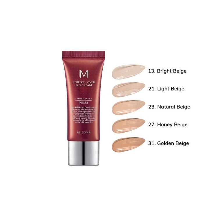 Missha M Perfect Cover Creme BB /13/ Bright Beige SPF42 20 ml