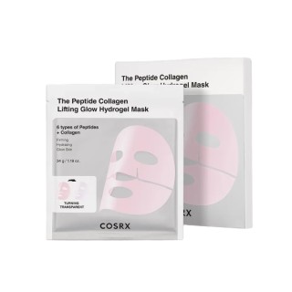 COSRX Peptide Collagen Glow Hydrogel Mask Set of hydro masks with peptides and collagen 34g x 3 pieces