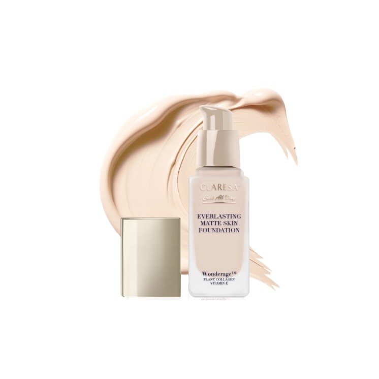 Claresa Everlasting Matte Skin und glättende Foundation /02 Beige Light ml