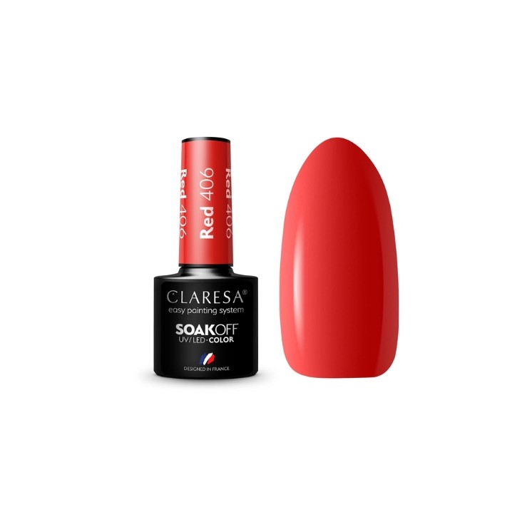 Claresa Red Hybrid Nail Polish /406/ 5 g