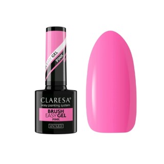 Claresa Brush Easy Gel Gel in der Flasche mit Pinsel Pink 5 g