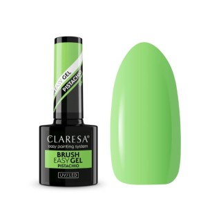 Claresa Brush Easy Gel Gel in een flesje met een Pistachio kwast 5 g