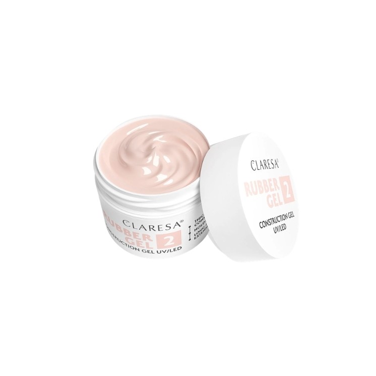 Gel de construction pour ongles Claresa Rubber Gel /2/ 45 g