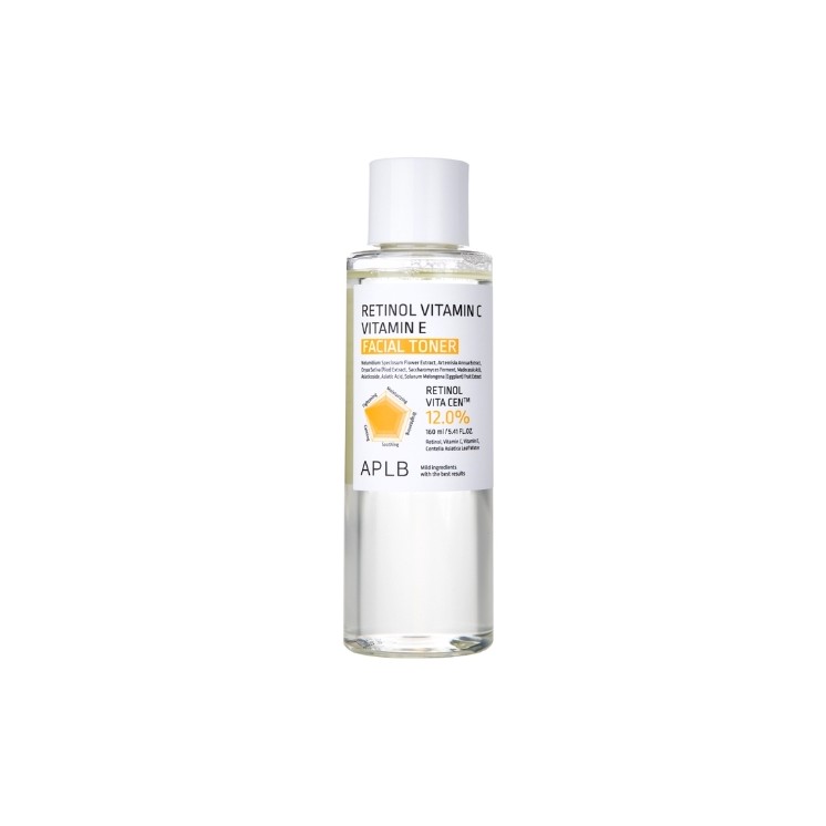 APLB Retinol Vitamin C Vitamin E Facial Toner Facial Toner with Retinol and Vitamins C and E 160 ml