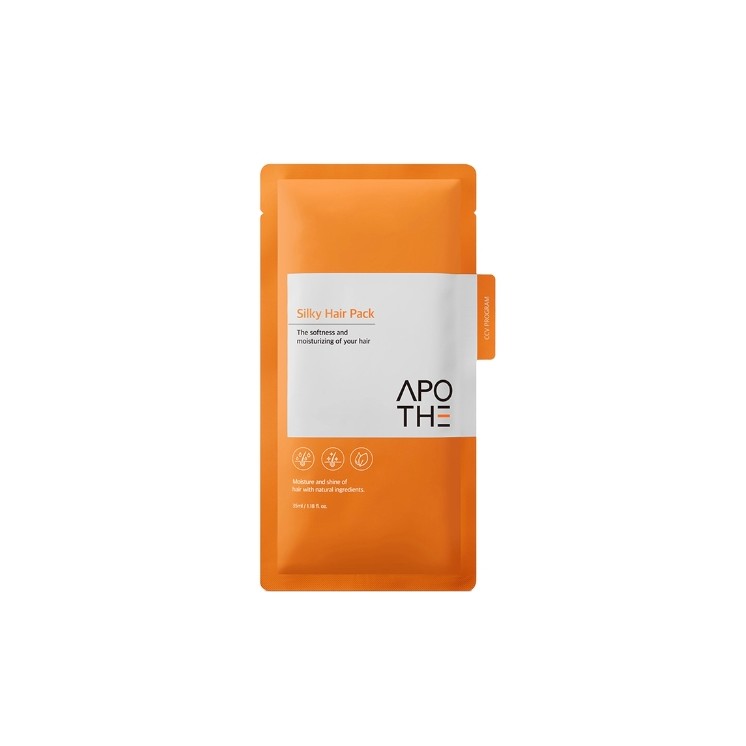 Masque capillaire soyeux APOTHE, soin hydratant intense pour cheveux secs et abîmés, 35 ml