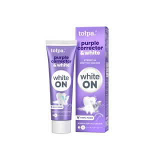 Correcteur Purple et dentifrice White Tołpa pour corriger les teintes jaunâtres 75 ml