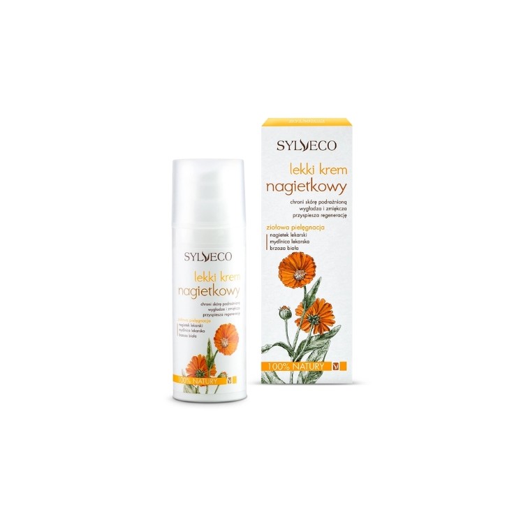 Crème visage hydratante légère au calendula Sylveco 50 ml
