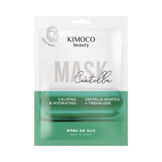 Kimoco Beauty Centella Beruhigende und Feuchtigkeitsspendende Tuchmaske mit Centella Asiatica 23 ml