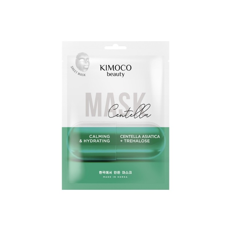 Kimoco Beauty Centella Soothing and Moisturizing Sheet Mask with Centella Asiatica 23 ml