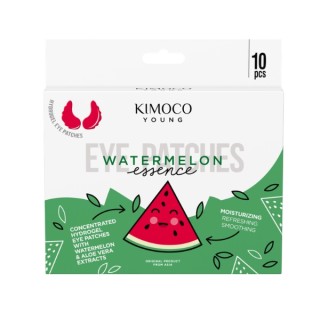 Patchs pour les yeux Kimoco Young Watermelon Essene aux extraits de pastèque et d'aloe vera, 10 pièces