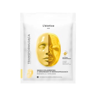 Masque en tissu régénérant et hydratant au collagène et aux céramides L'Biotica (1 pièce)