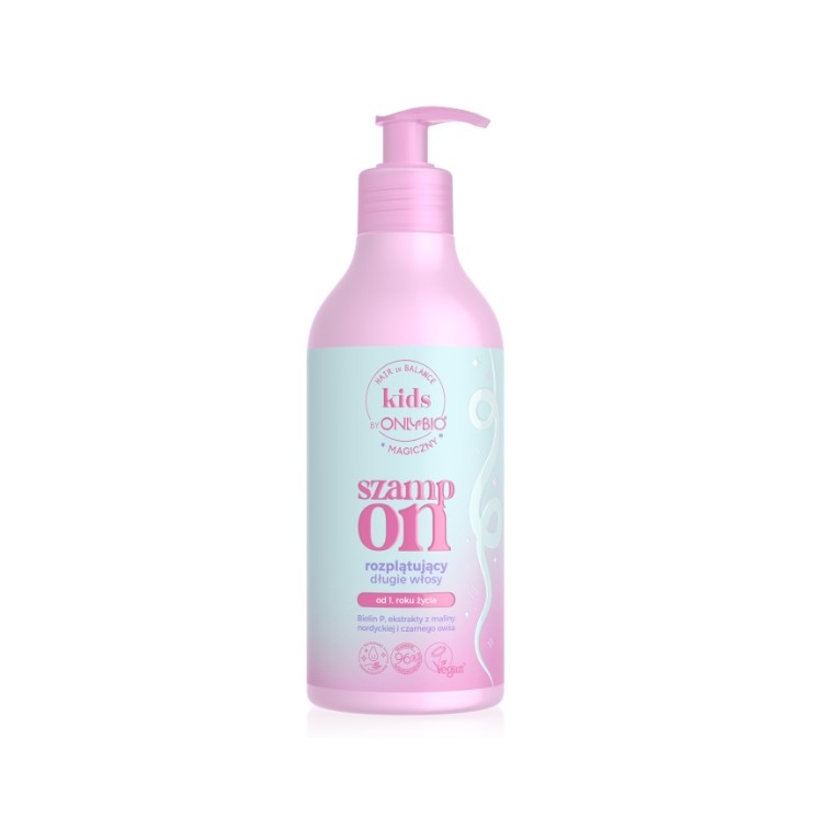 ONLYBIO Hair in Balance Kids Shampoing Démêlant Magique pour Cheveux Longs 400 ml