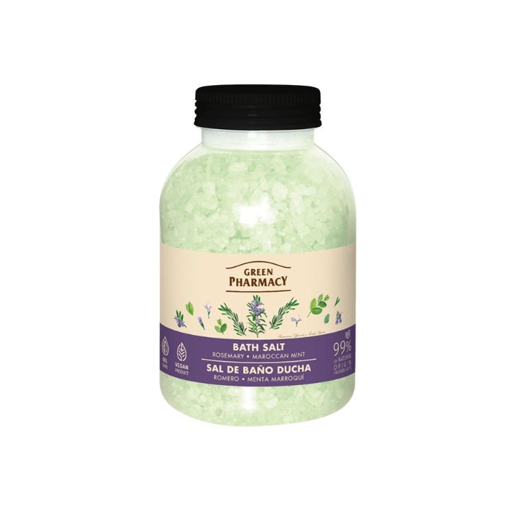 Green Body Bath Salt Rosemary & Mint 1000 g