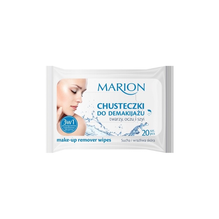 Lingettes démaquillantes 3 en 1 Marion 20 unités