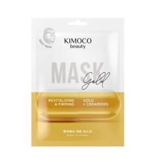 Kimoco Beauty Gold Rejuvenating Sheet Mask met goud 23 ml