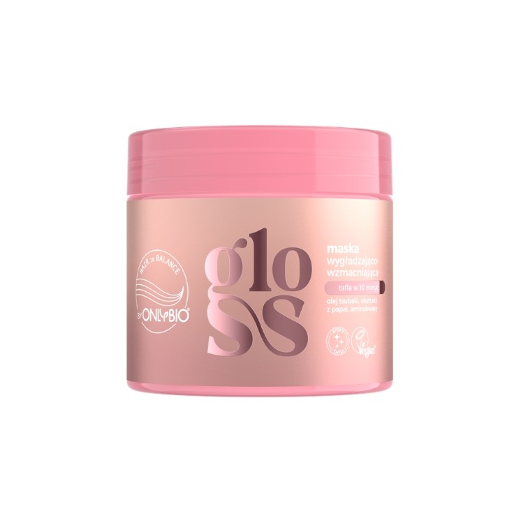 ONLYBIO Hair in Balance Gloss wygładzająco-wzmacniająca Maska do włosów 280 ml 