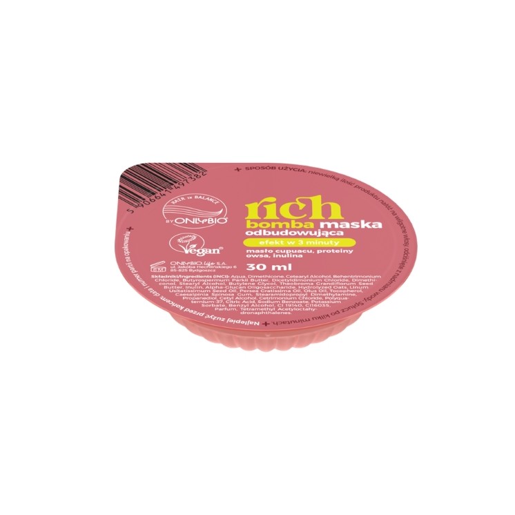 ONLYBIO Hair in Balance Rich Bomba Regenerating Hair Mask 30 ml