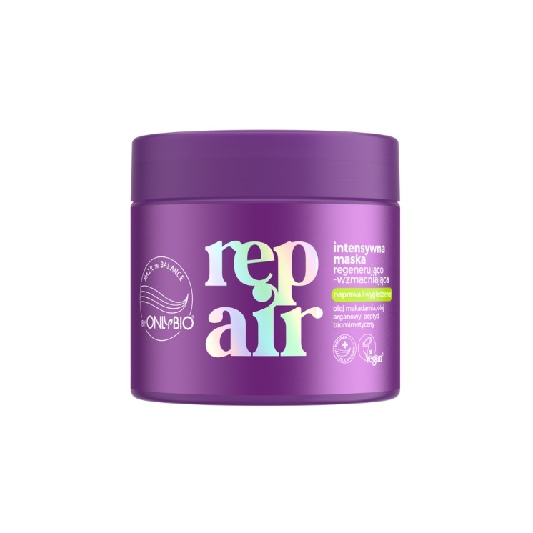 Маска для волосся ONLYBIO Hair in Balance Repair для інтенсивного відновлення та зміцнення 240 мл