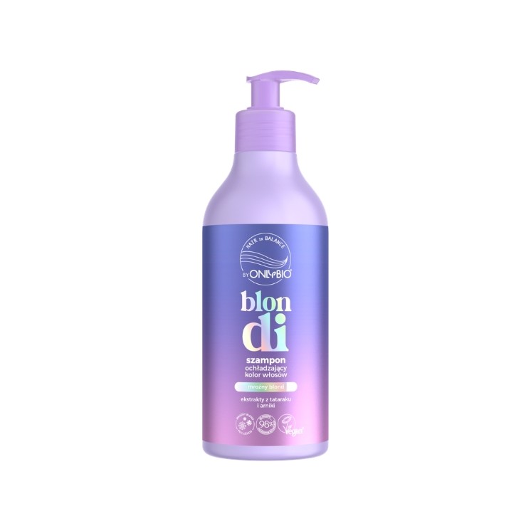 ONLYBIO Hair in Balance Blondi Cooling Shampoo voor gekleurd haar 400 ml
