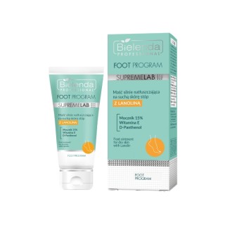 Bielenda Professional SUPREMELAB Fußprogramm – Hochwirksame Feuchtigkeitssalbe für trockene Fußhaut, 70 ml