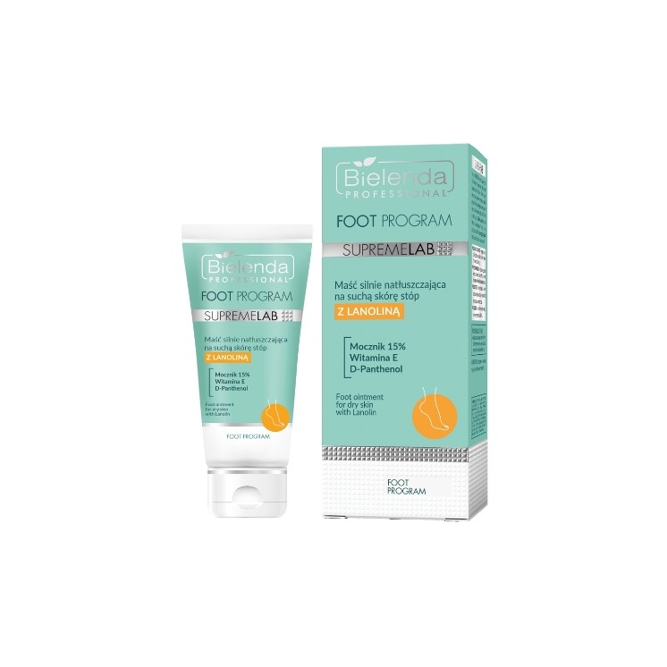 Bielenda Professional SUPREMELAB Foot Program, pommade hautement hydratante pour les pieds secs, 70 ml