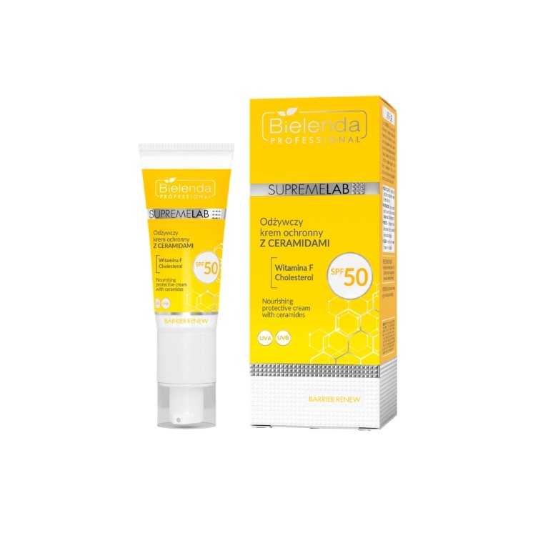 Crème de jour nourrissante Bielenda Professional Supremelab Barrier Renew aux céramides SPF50 40 ml