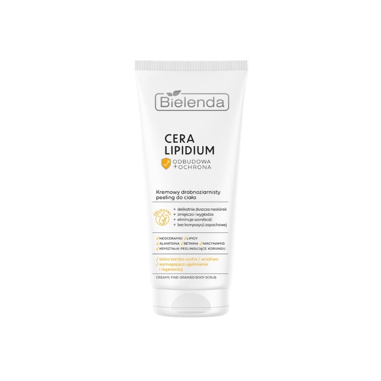Bielenda Cera Lipidium kremowy drobnoziarnisty Peeling do ciała 200 ml