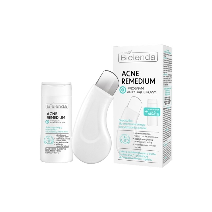 Bielenda Acne Remedium Set: Spatel en talgregulerend gezichtsserum 30 ml