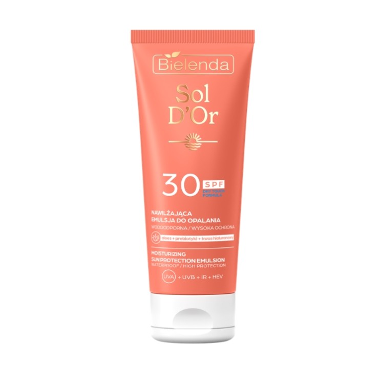 Зволожувальний сонцезахисний лосьйон Bielenda Sol D'OR SPF30 200 мл