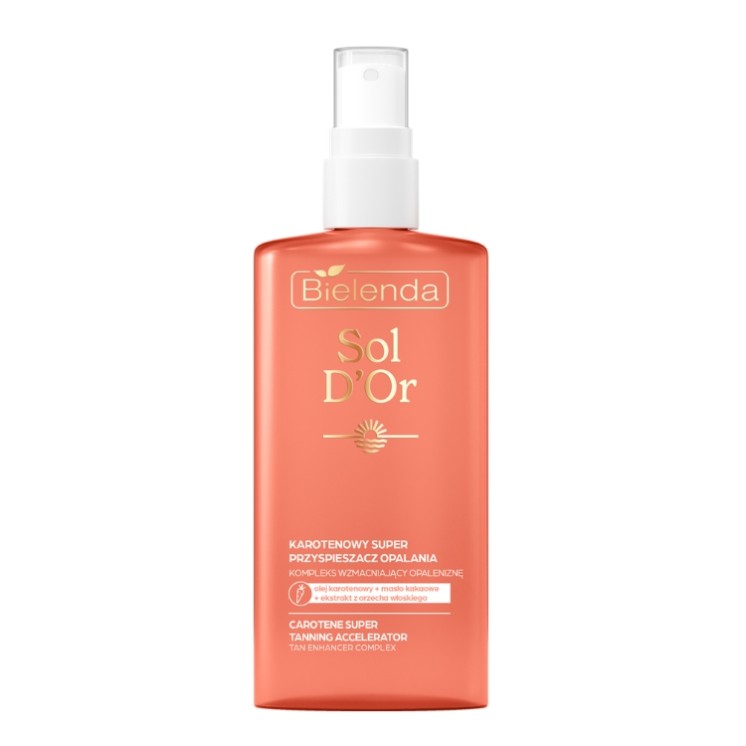 Bielenda Sol D'OR super Carotene Tanning Accelerator voor lichaam en gezicht 150 ml